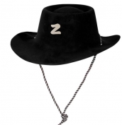 Üzeri Kadife Kaplama Çocuk Zorro Şapkası